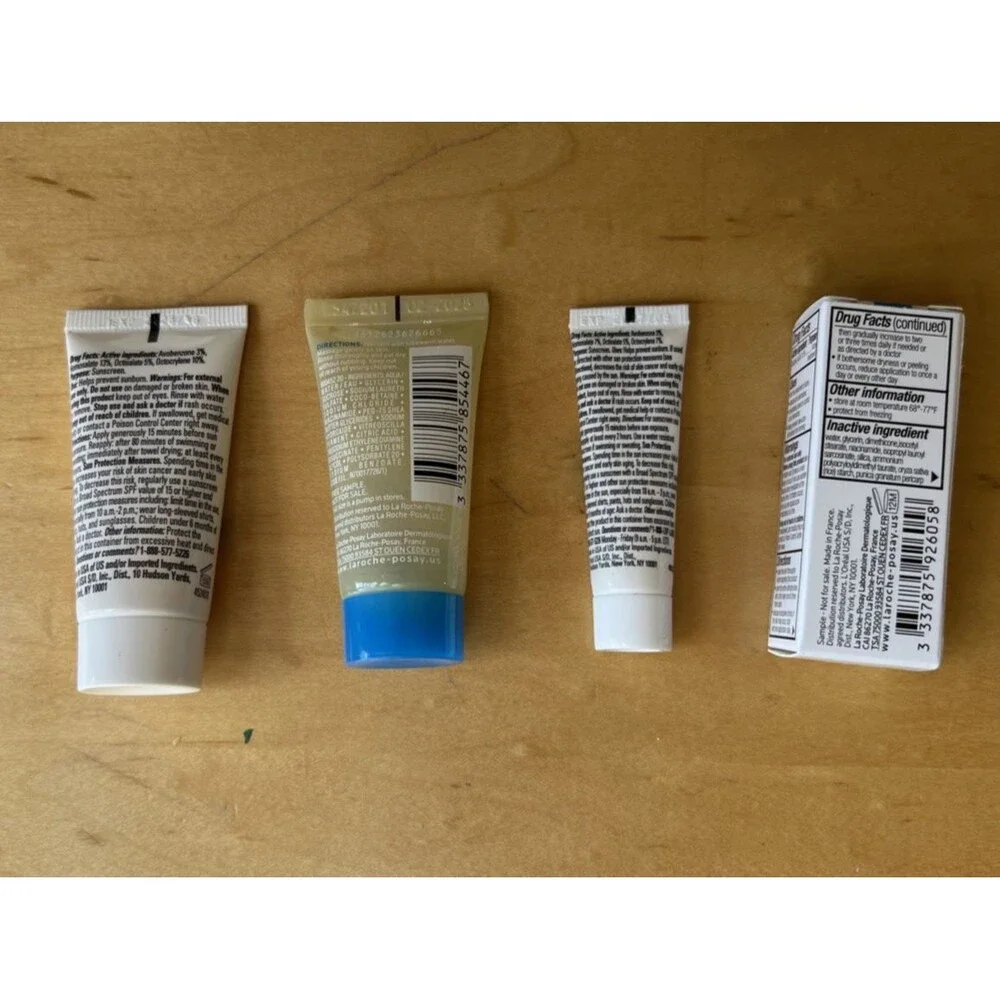 LA ROCHE POSAY ANTHELIOS UV AIR PRO SPORT LIPIKAR AR EFFACLAR Trial sz Lot of 44